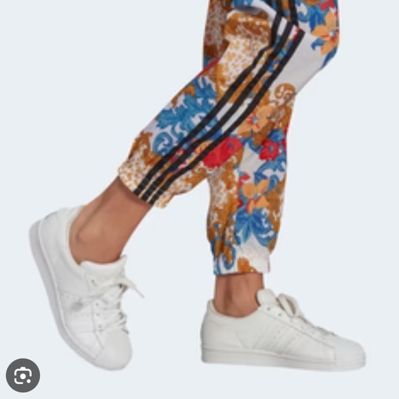 NWOT Adidas x HER Studio London Floral Track Pants White Joggers Women's M - Picture 14 of 15